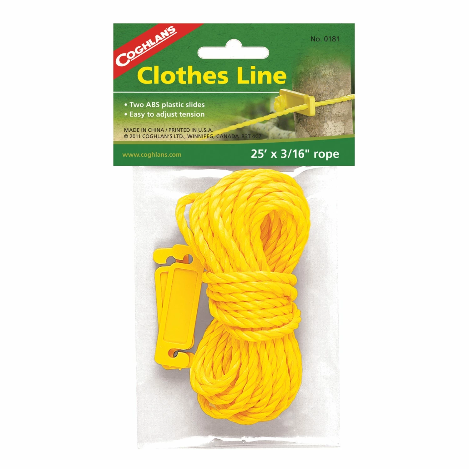 Coghlan's Coghlan ft s Camping Clothes Line 25 Foot x 3/16 inch 0181 - Camping & Hiking Accessories - Image 2