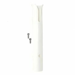 Shoreline Marine Rod Holder Sngl Basic White Tube - Marine Hardware