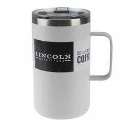 Lincoln Outfitters 20 Oz. Coffee Mug White 87-961-0204 - Water Bottles & Hydration