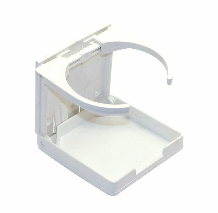 Shoreline Marine Drink Holder Fold-Up White - Marine Hardware - Image 2