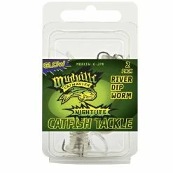 Mudville River Dip Worm Glow 2Pk MDRCFW-G-2PK - Marine Hardware