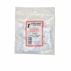 Pro-Shot Square 3/4 Inch Cleaning Patch .17-.22 Caliber 500 Count - 3/4-500 - Shooting Supplies