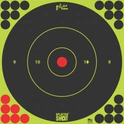 Pro-Shot 6" SplatterShot Bullseye Green- 12 Target Package 6B-GREEN-12PK - Shooting Supplies