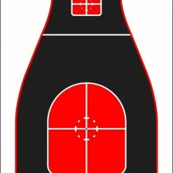 Pro-Shot Tactical Precision Target- Red/Black 8 Pack TPRS-BLK-8PK - Shooting Supplies