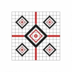 Pro-Shot 16 x 16" Red Diamond Precision Sight In Target 10 Pack SI-1-10PK - Shooting Supplies