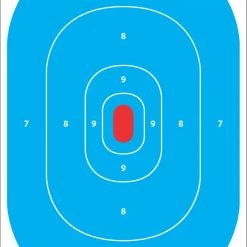 Pro-Shot Splatter Shot 12 x 18 Hi-Vis Blue Silhouette Target, 8 Pack - Shooting Supplies