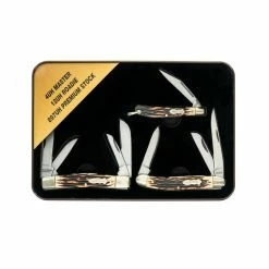 BTI Uncle Henry 3 Piece Folding Knife Set in Tin 1130005 - Knives