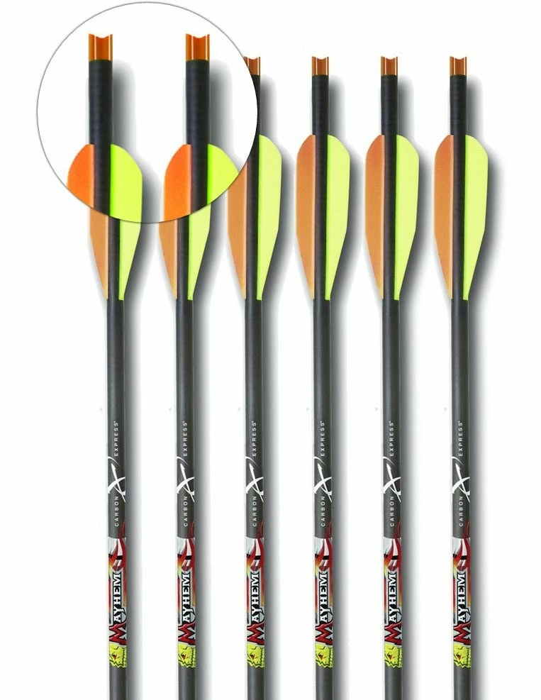 Carbon Express Mayhem Crossbolt 20" Crossbow Arrows - 6 Pack (52132) - Archery - Image 2