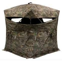 RK Brand Lincoln Outfitters Realtree Timber Camo Three-Man Hunting Blind with 5 Hub Design - R150-RTE-LO - Blinds & Tree Stands