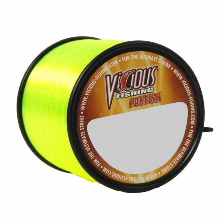Vicious Fishing 8lb. 1700 Yards Yellow Panfish Mono PYLQ8 - Fishing Accessories & Gear