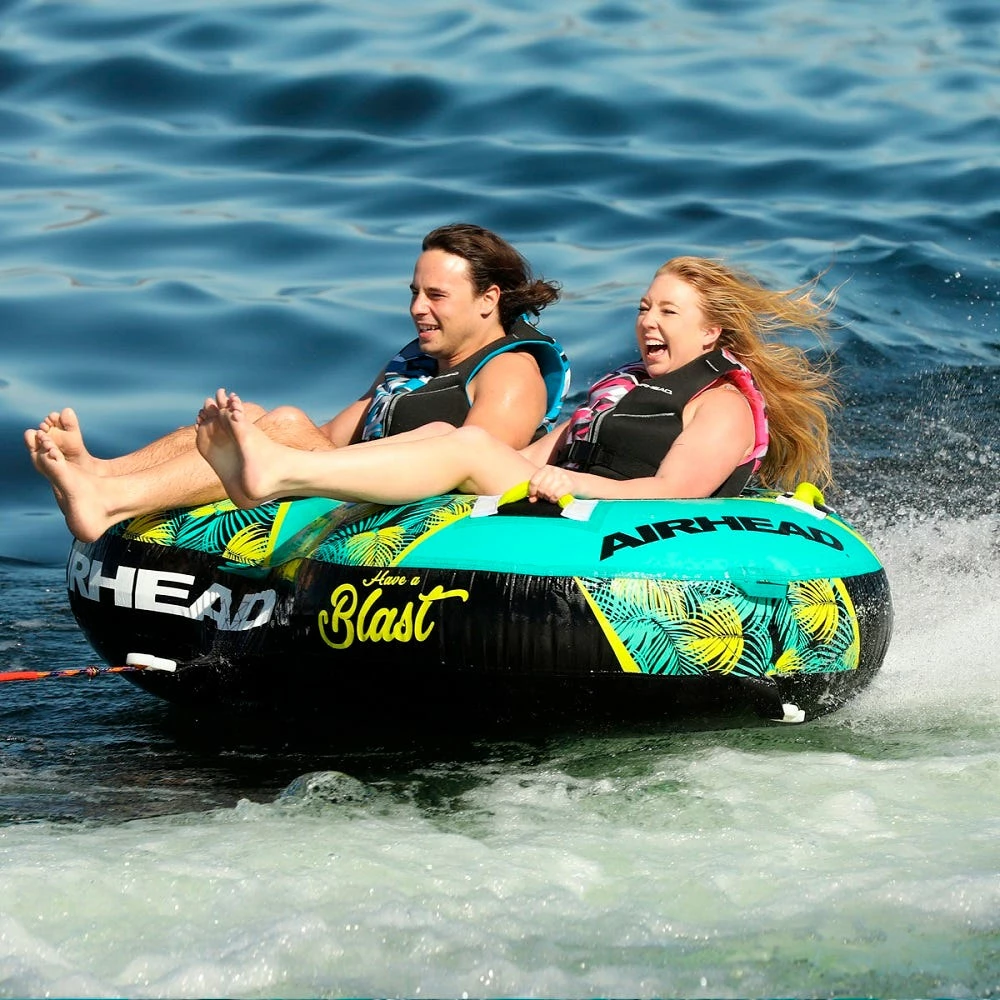 Airhead Blast Towable 2 Rider Towable Tube AHBL-22 - Pool & Water Toys - Image 5
