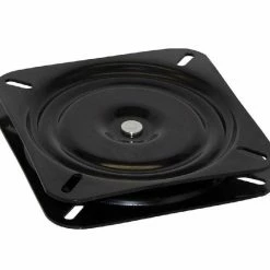 Shoreline Marine Seat Swivel Stamped Black - Marine Hardware