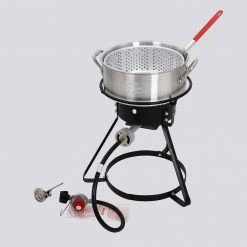 Various Brands Classic Aluminum Fish Fryer, 10qt - 2A-CM144 - Fish Fryers