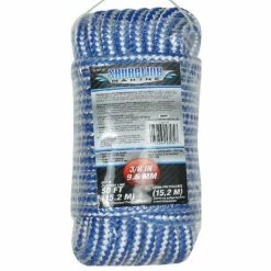 Shoreline Marine Multi Line Mfp 3/8"X50' Bl Wh - Marine Hardware