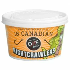 DMF Bait Co. DMF Bait Canadian Nightcrawlers 18 Count - 108510007 - Fishing