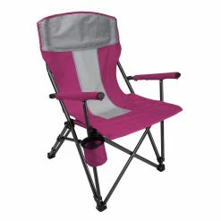 Rural King Hard Arm Folding Chair, Pink - 89-981-0204 - Camp Furniture