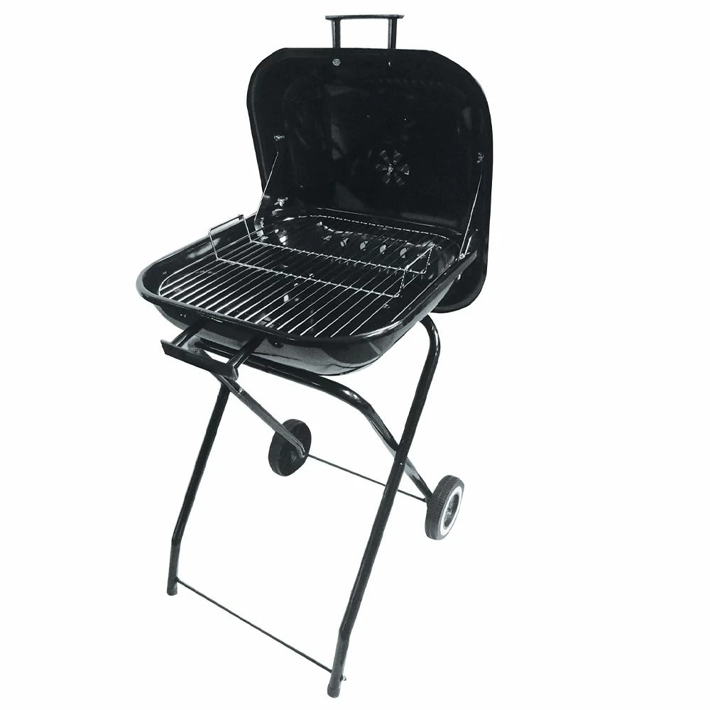 217 Grilling Company 217 Grilling Co. 18" Sq Folding Kettle Grill - OG2104101-GY - Charcoal Grill - Image 2