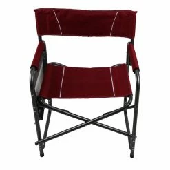 Various Brands Director's Chair with Table - Maroon 87-845-0204 - Camp Furniture