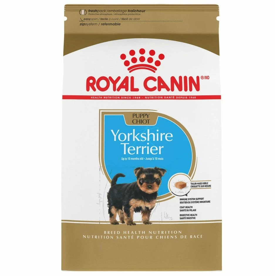 Royal Canin Breed Health Nutrition Yorkshire Terrier Puppy Dry Dog Food, 2.5 lb. Bag - Water Bottles & Hydration