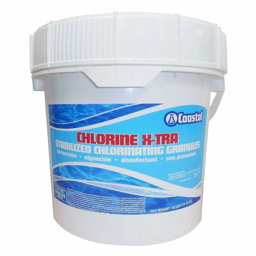 Coastal Chlorine X-Tra 25 lb. Stabilized Chlorinating Granules - 11080 - Pool Care & Maintenance