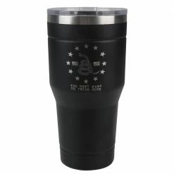 Lincoln Outfitters 30oz Tumbler Black Don't Tread On Me - 32631045 - Tumblers