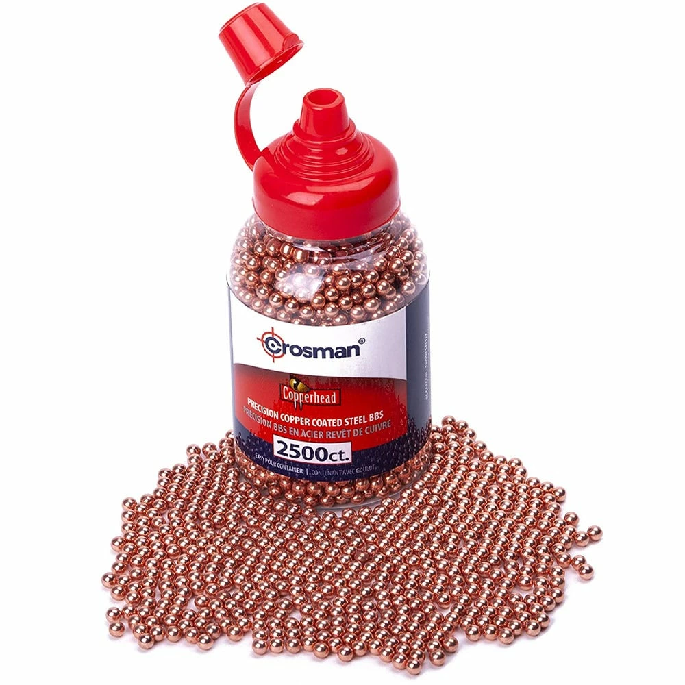 Crosman Copperhead 4.5mm Copper-Coated BBs, 2500 Count - 0747 - Air Guns and Airsoft - Image 2