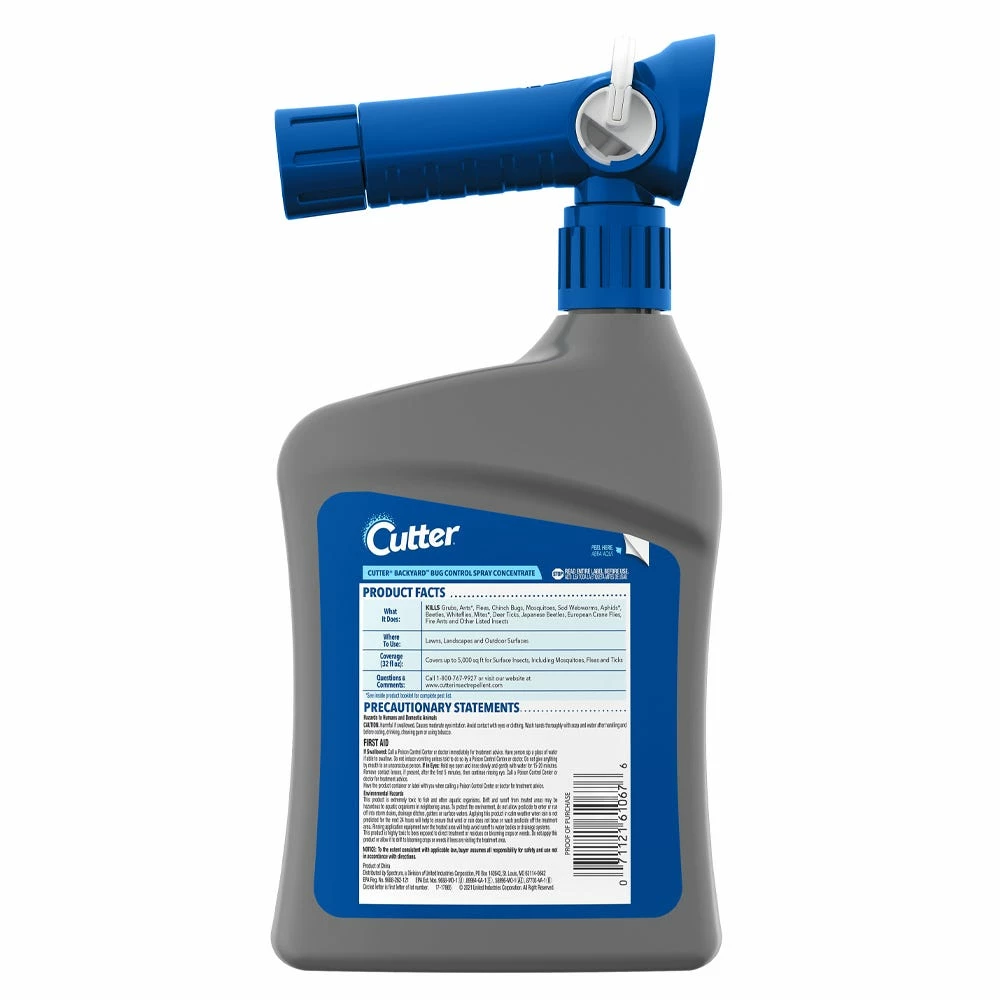 Cutter Backyard Bug Control Spray Concentrate, 32 oz. - HG-61067 - Camping & Hiking Accessories - Image 2