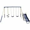 Various Brands 5 Station Swingset with Slide - JSW-5 - Backyard Play