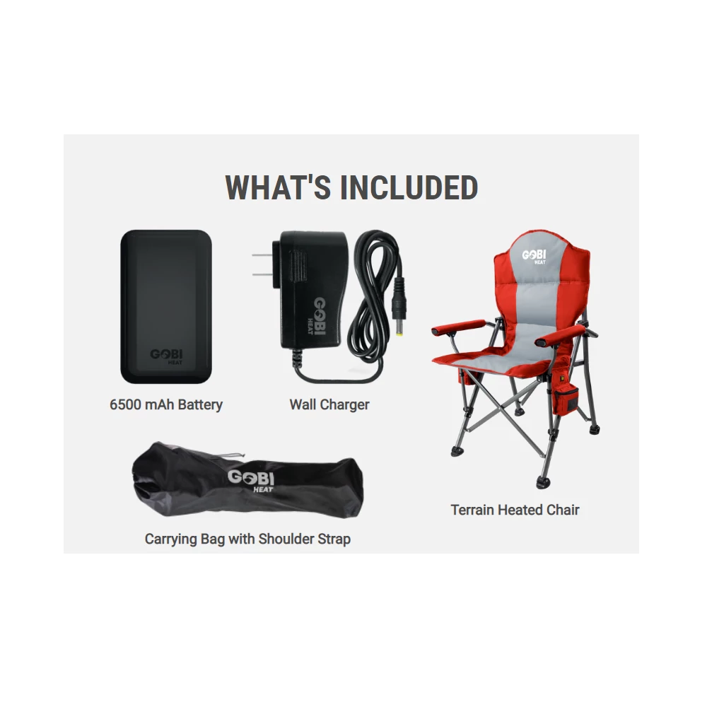 Gobi Heat Terrain Heated Camping Chair Camo - CH-CAMO - Camp Furniture - Image 6