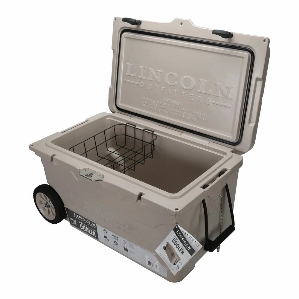 Lincoln Outfitters 65 Quart High Performance Cooler, Tan - 87-677-0204 - Coolers - Image 3