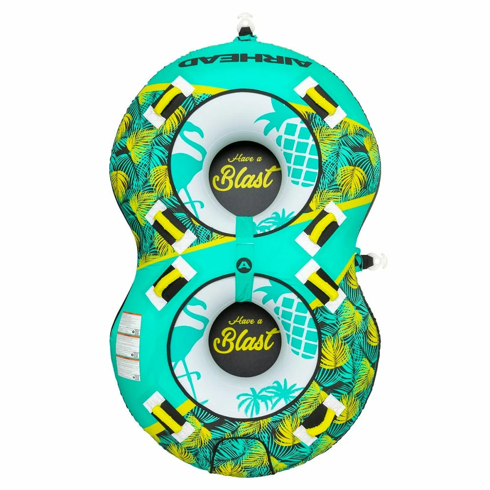 Airhead Blast Towable 2 Rider Towable Tube AHBL-22 - Pool & Water Toys