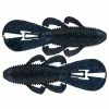 Googan Bandito Bug 4'' Black Blue Flake, 7 Pack - GOGBBBLB - Baits & Lures