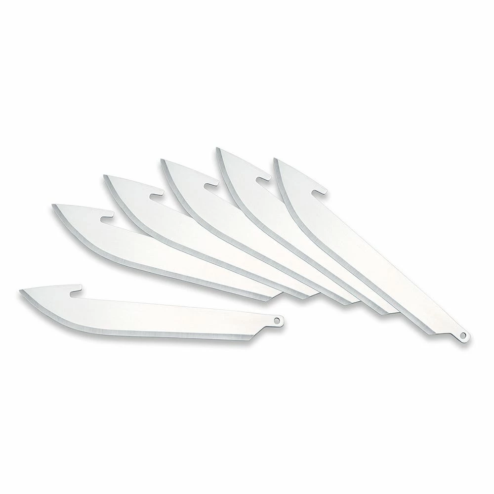 Outdoor Edge Razorsafe 3.5” Drop Point Blade, 6 Pack - RR-6 - Knives